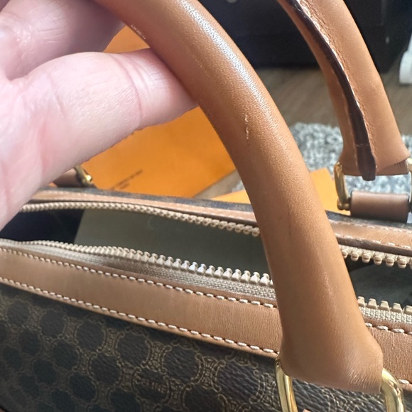 ✨❌SOLD❌VINTAGE CELINE MACADAM BOSTON BAG✨ - Picture 9 of 16